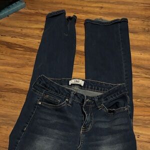 YMI Women's Deep Indigo Skinny Jeans